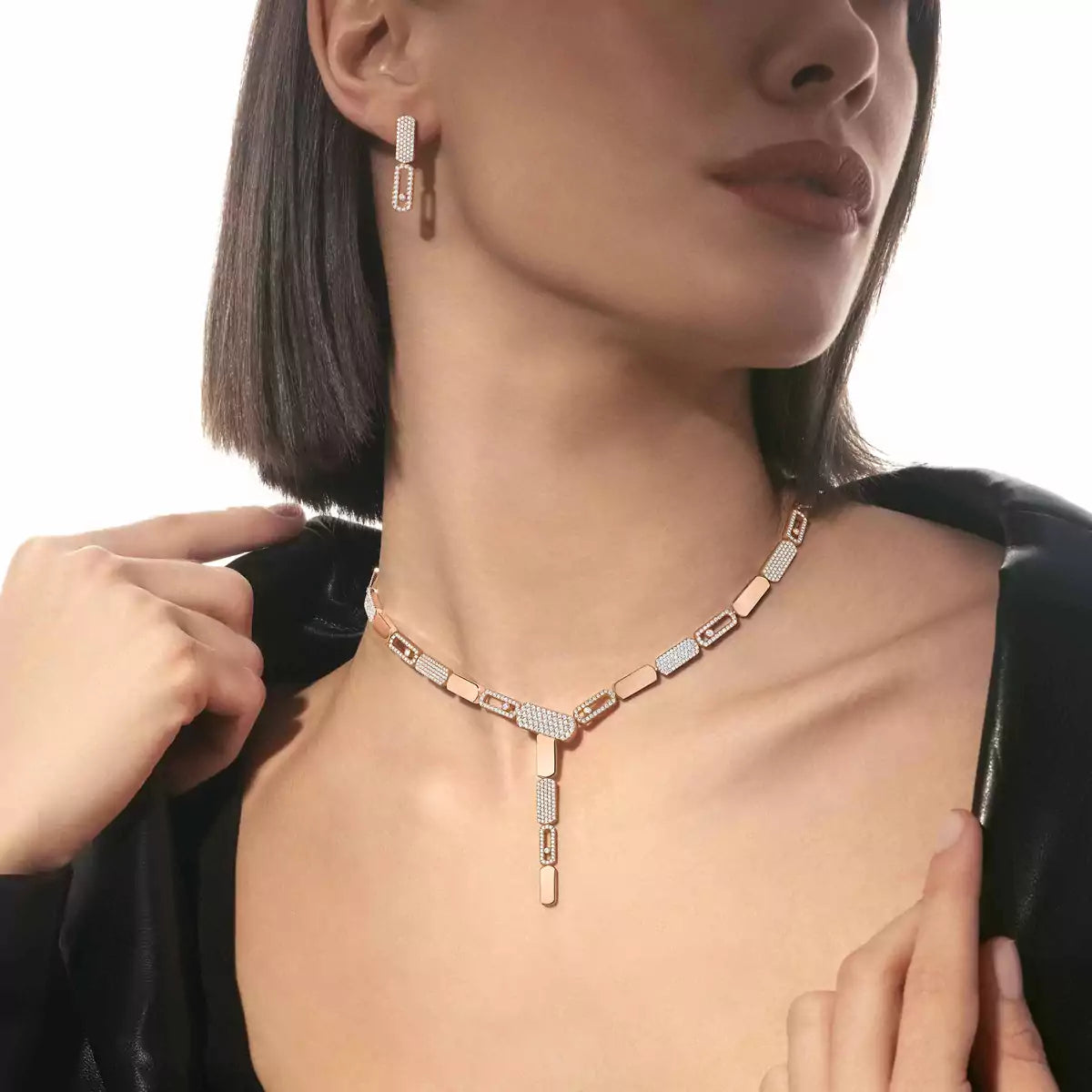 [OAK JURI]Imperial Move SM Diamond Earrings