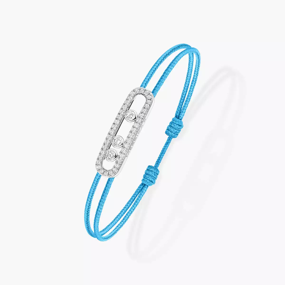 [OAK JURI]Messika Care(s) pink cord pavé bracelet