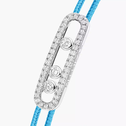 [OAK JURI]Messika Care(s) pink cord pavé bracelet