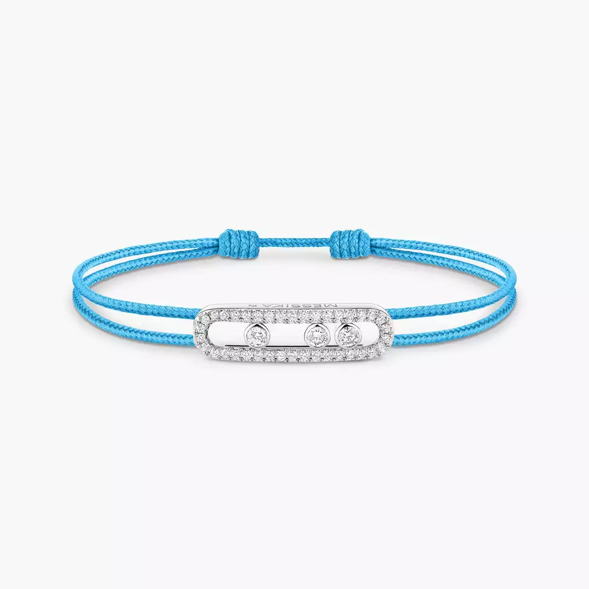 [OAK JURI]Messika Care(s) pink cord pavé bracelet
