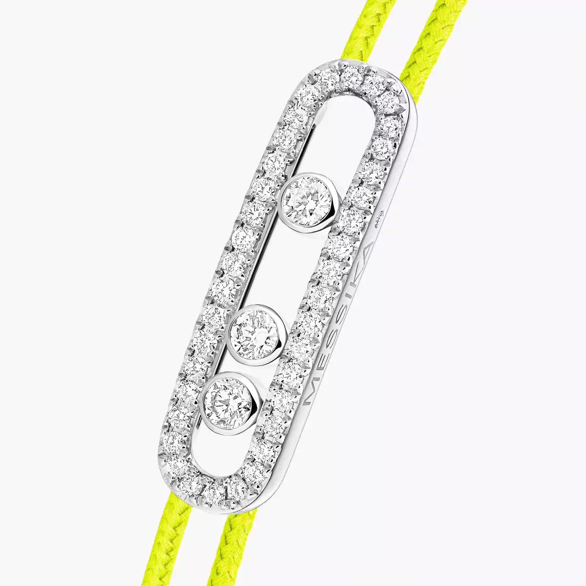 [OAK JURI]Messika Care(s) pink cord pavé bracelet