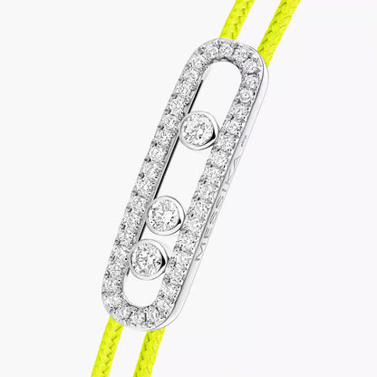 [OAK JURI]Messika Care(s) pink cord pavé bracelet