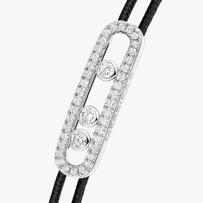 [OAK JURI]Messika Care(s) pink cord pavé bracelet