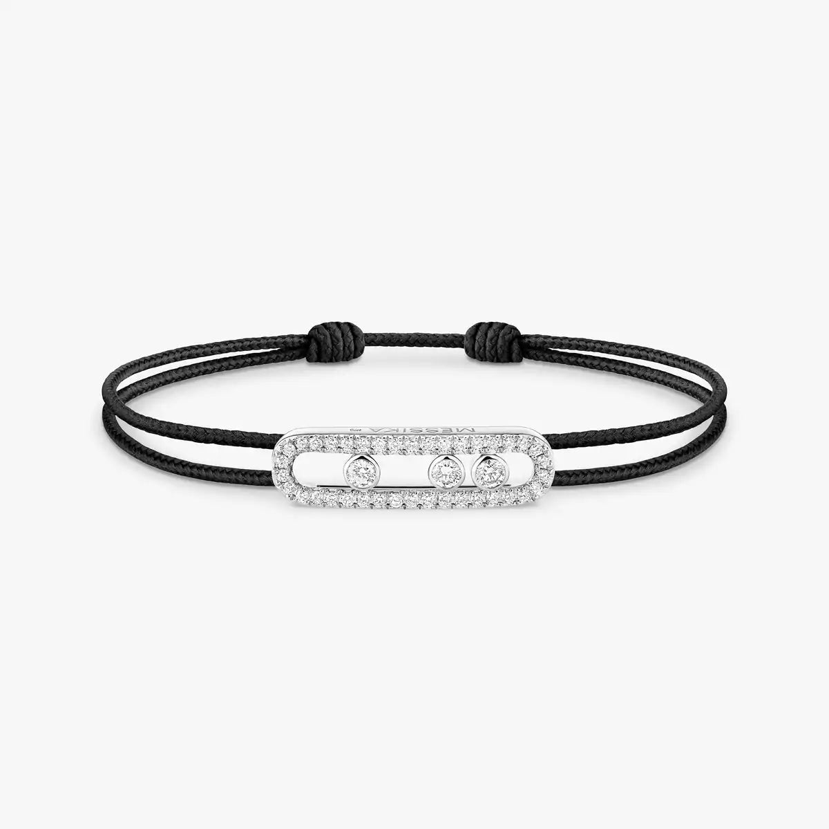 [OAK JURI]Messika Care(s) pink cord pavé bracelet