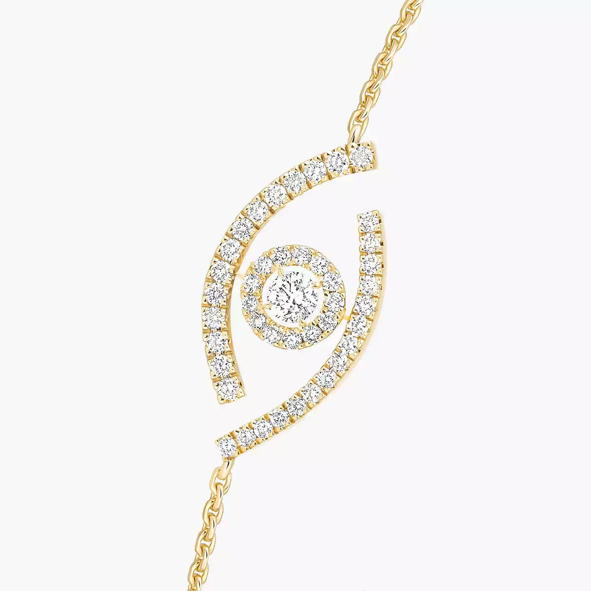 [OAK JURI]Lucky Eye Pave-Set Diamond Bracelet