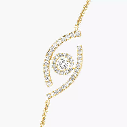 [OAK JURI]Lucky Eye Pave-Set Diamond Bracelet