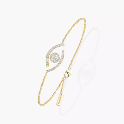 [OAK JURI]Lucky Eye Pave-Set Diamond Bracelet