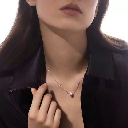 [OAK JURI]Diamond Necklace 0,20ct Brilliant Shape Joy