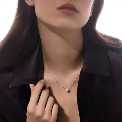 [OAK JURI]Diamond Necklace 0,20ct Brilliant Shape Joy