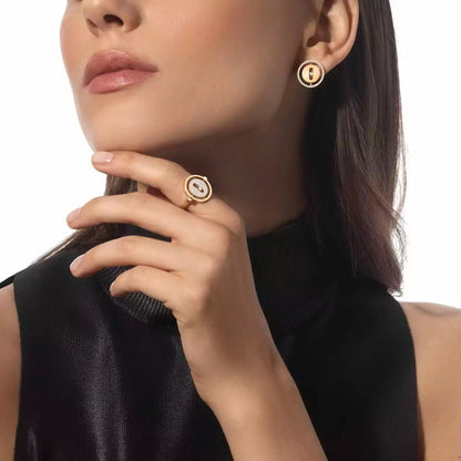 [OAK JURI]Lucky Move Diamond Earrings
