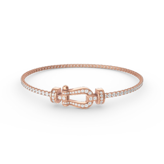 [OAK JURI]FORCE  HORSESHOE  DIAMOND TENNIS BRACELET