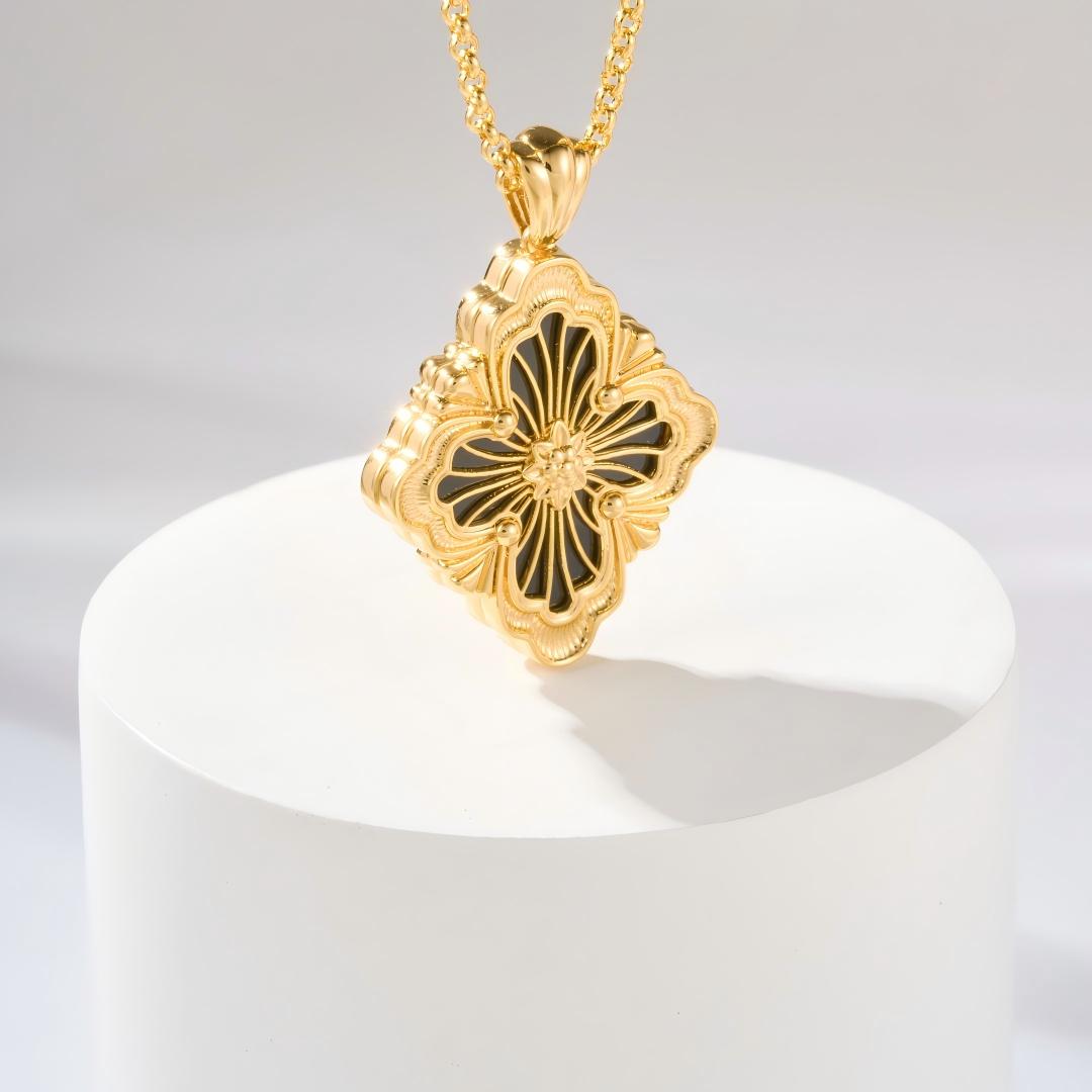 [OAK JURI]OPERA TULLE ENAMEL NECKLACE