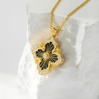 [OAK JURI]OPERA TULLE ENAMEL NECKLACE
