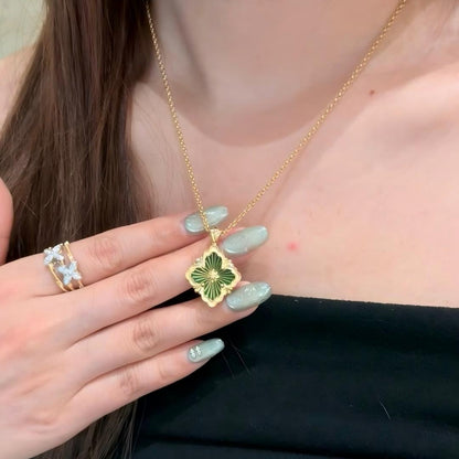 [OAK JURI]OPERA TULLE ENAMEL NECKLACE