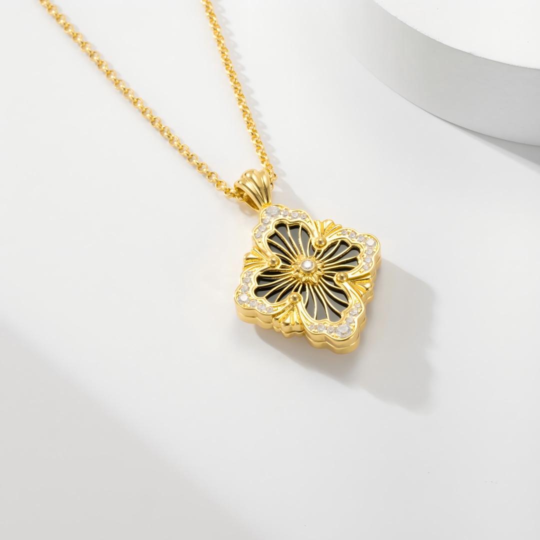 [OAK JURI]OPERA TULLE ENAMEL NECKLACE
