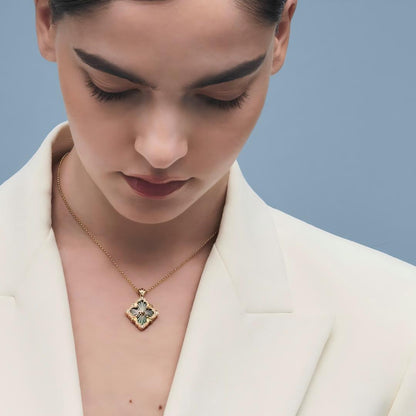 [OAK JURI]OPERA TULLE ENAMEL NECKLACE