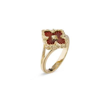 [OAK JURI]OPERA TULLE  RING WITH  ENAMEL BACKGROUND