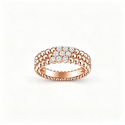 [OAK JURI] THREE-ROW DIAMOND RING