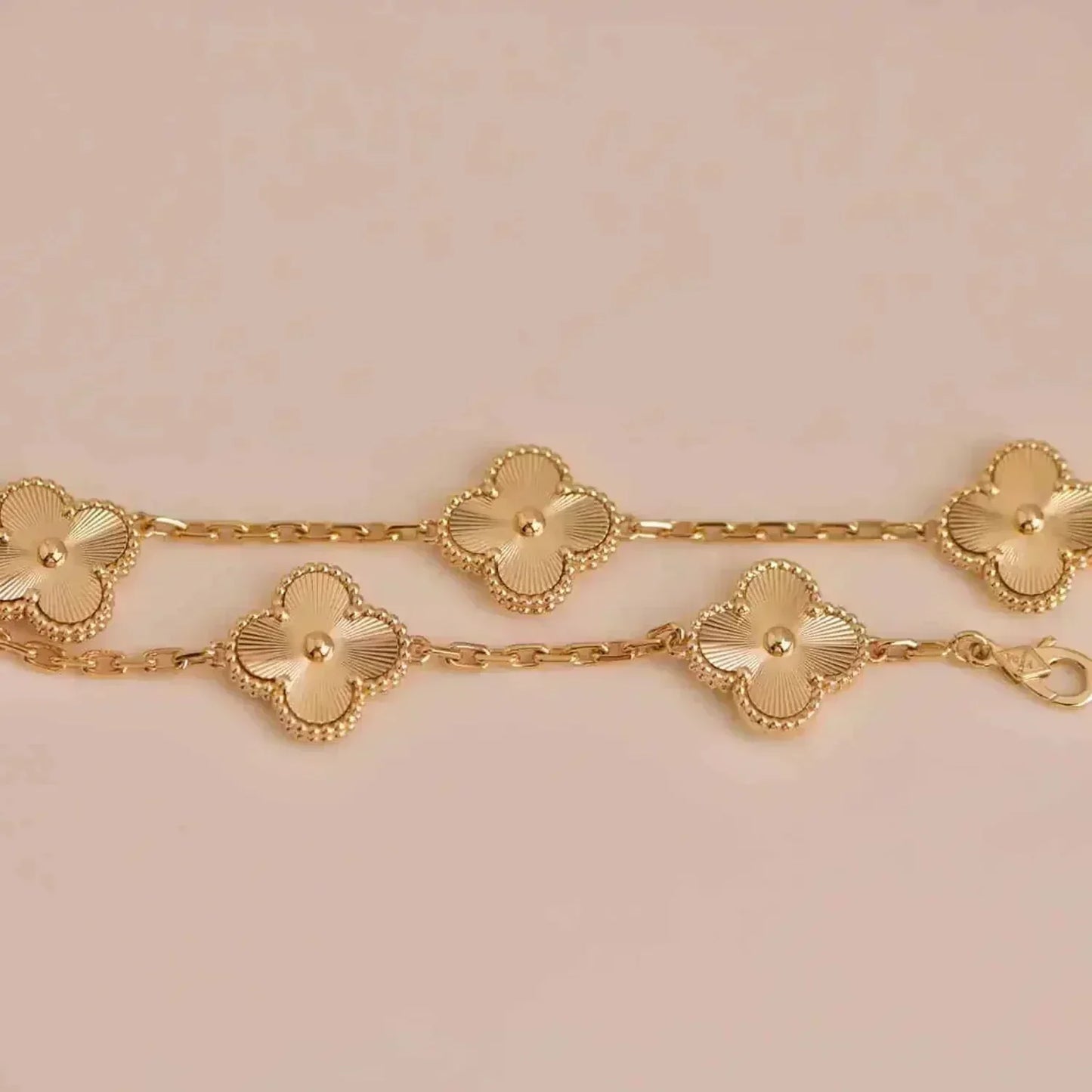 [OAK JURI]CLOVER 5 FLOWERS LASER BRACELET