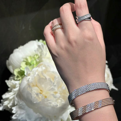 [OAK JURI]  FIVE-ROW DIAMOND BRACELET