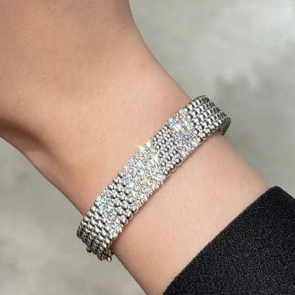 [OAK JURI]  FIVE-ROW DIAMOND BRACELET