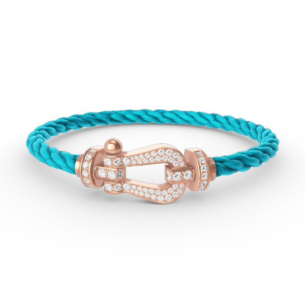 [OAK JURI]FORCE LARGE HORSESHOE FULL DIAMOND BRACELET ROSE GOLD