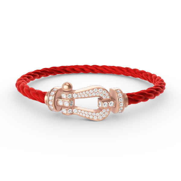 [OAK JURI]FORCE LARGE HORSESHOE FULL DIAMOND BRACELET ROSE GOLD