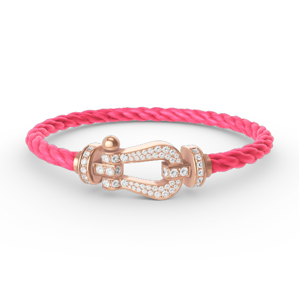 [OAK JURI]FORCE LARGE HORSESHOE FULL DIAMOND BRACELET ROSE GOLD