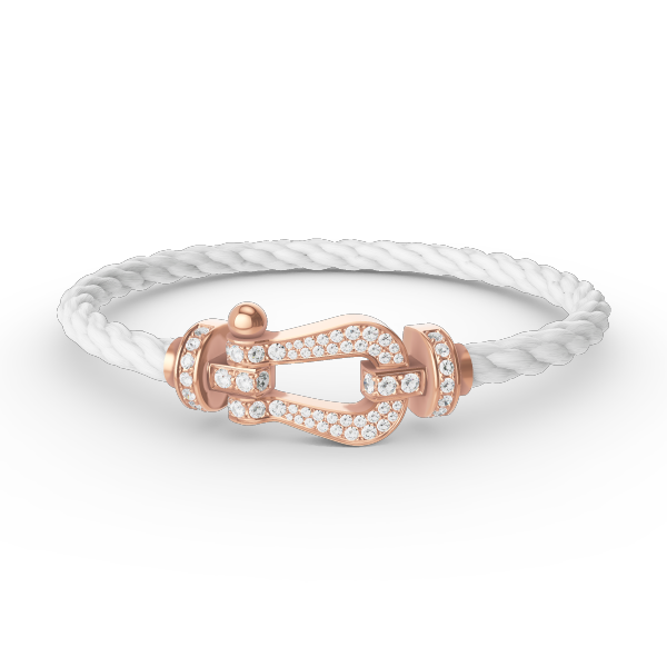 [OAK JURI]FORCE LARGE HORSESHOE FULL DIAMOND BRACELET ROSE GOLD
