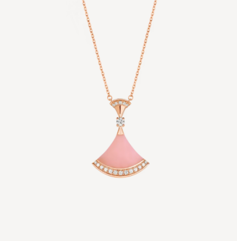 [OAK JURI]DREAM NECKLACE PINK OPAL