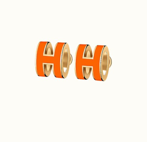 [OAK JURI]MINI POP H EARRINGS ORANGE