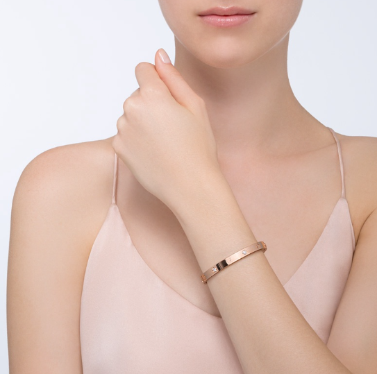 [OAK JURI]LOVE BRACELET 6.1MM 4 DIAMONDS