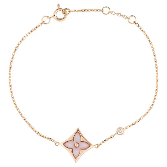 [OAK JURI]STAR 1 DIAMOND PINK GOLD BRACELET