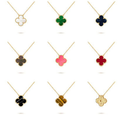 [OAK JURI]CLOVER 15MM SINGLE FLOWER NECKLACE COLLECTION