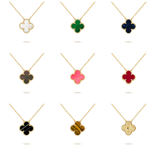 [OAK JURI]CLOVER 15MM SINGLE FLOWER NECKLACE COLLECTION