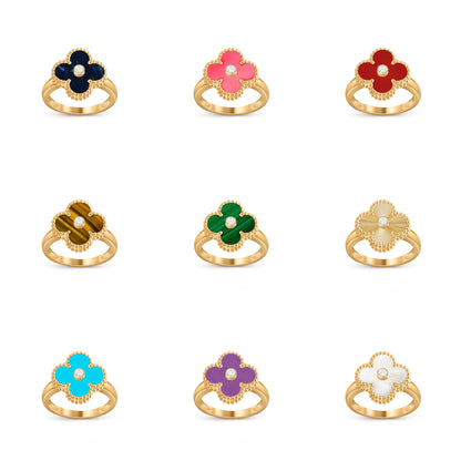 [OAK JURI]CLOVER DIAMOND RING GOLD COLLECTION