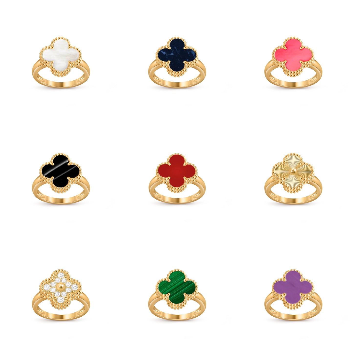 [OAK JURI]CLOVER RING GOLD COLLECTION