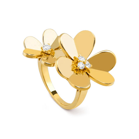 [OAK JURI]CLOVER COMOS GOLD DIAMOND RING
