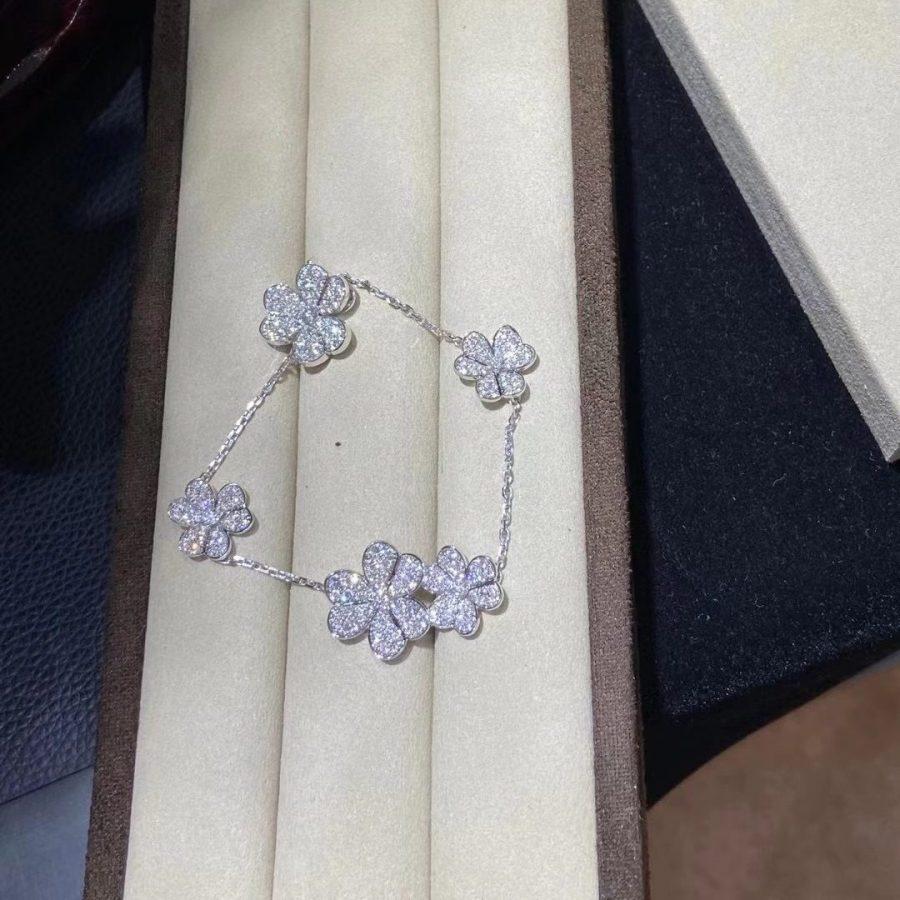 [OAK JURI]FRIVOLE SILVER 5 FLOWERS BRACELET