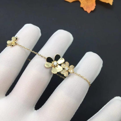 [OAK JURI]FRIVOLE GOLD 5 FLOWERS BRACELET