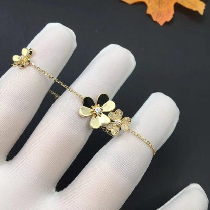 [OAK JURI]FRIVOLE GOLD 5 FLOWERS BRACELET
