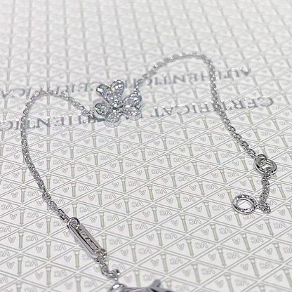 [OAK JURI]FRIVOLE SILVER FLOWER DIAMOND BRACELET