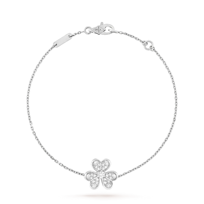 [OAK JURI]FRIVOLE SILVER FLOWER DIAMOND BRACELET