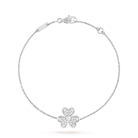 [OAK JURI]FRIVOLE SILVER FLOWER DIAMOND BRACELET