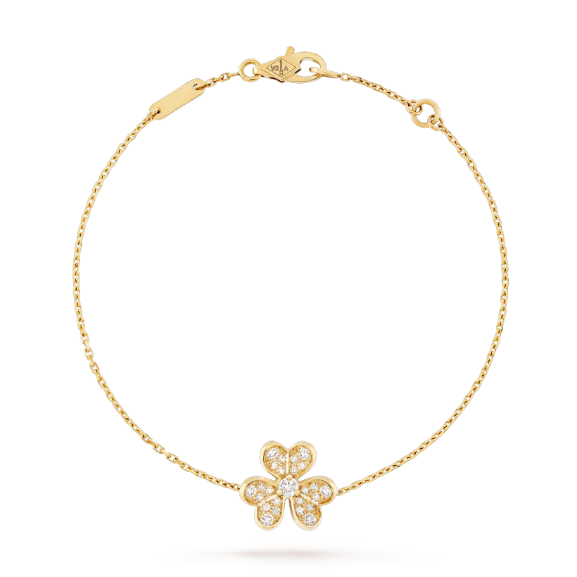[OAK JURI]FRIVOLE GOLD FLOWER DIAMOND BRACELET