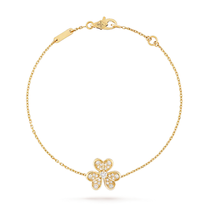 [OAK JURI]FRIVOLE GOLD FLOWER DIAMOND BRACELET