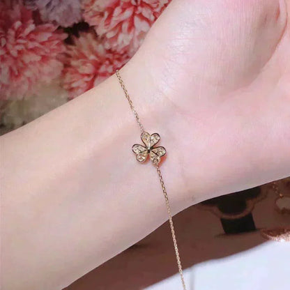 [OAK JURI]FRIVOLE GOLD FLOWER DIAMOND BRACELET