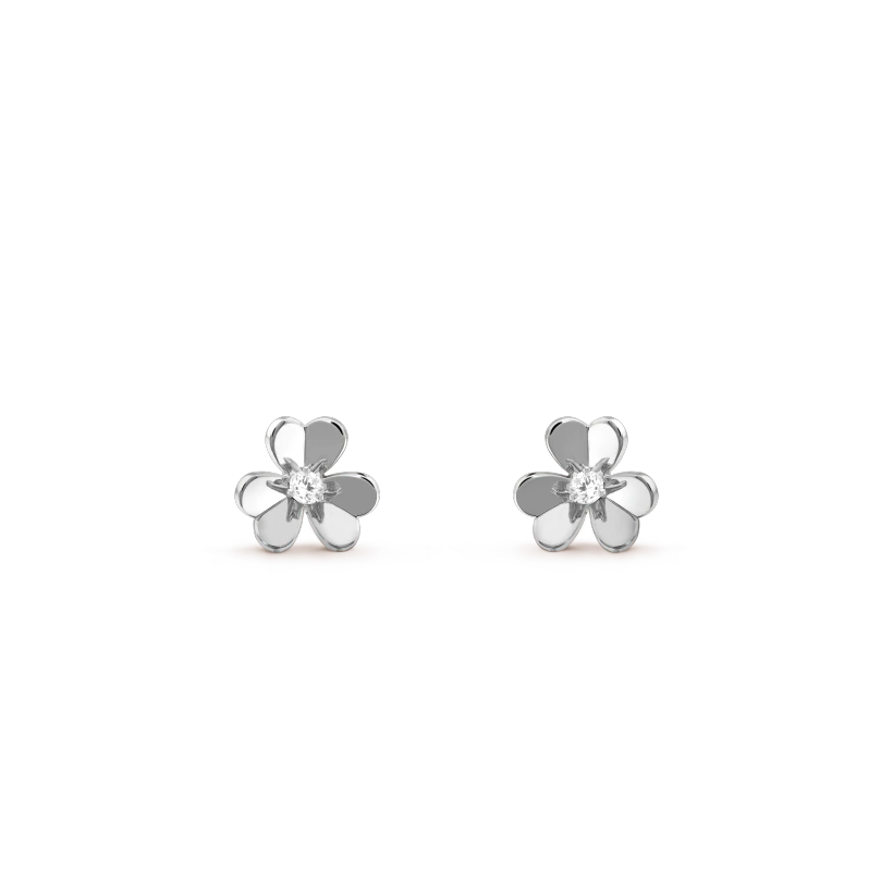 [OAK JURI]FRIVOLE MINI SILVER FLOWER EARRINGS
