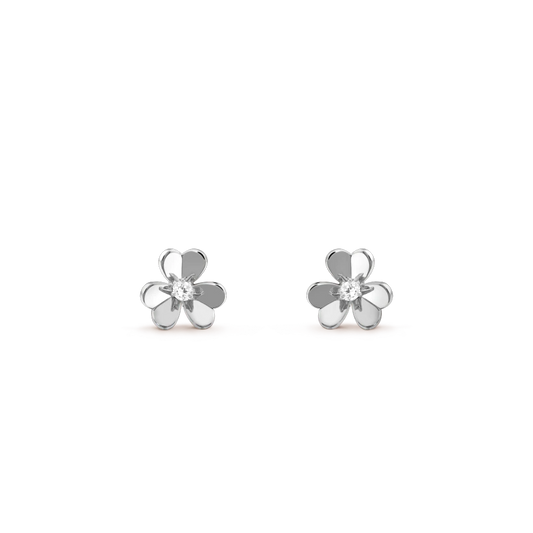 [OAK JURI]FRIVOLE MINI SILVER FLOWER EARRINGS