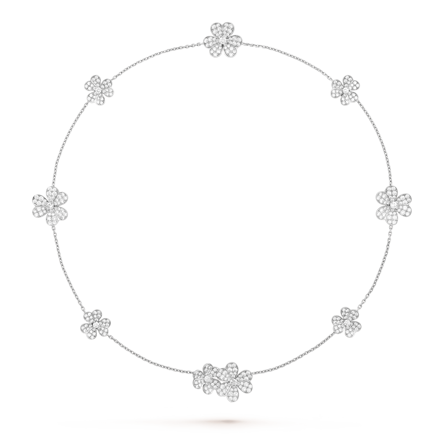 [OAK JURI]FRIVOLE SILVER 9 FLOWERS NECKLACE